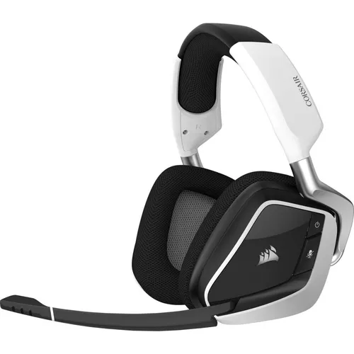 Corsair VOID ELITE Wireless-Gaming-Headset - Gaming-Headset mit 7.1-Surround-Sound, 12 Meter Reichweite und anpassbarer RGB-Beleuchtung für ein immersives Spielerlebnis und langanhaltenden Komfort.