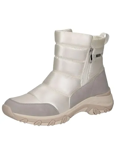 CAPRICE Damen Winterstiefel Vegan Wasserabweisend, Mehrfarbig (Pearl Comb) 41 EU - Wanderschuhe für kalte Tage, wasserabweisend und atmungsaktiv. G-Weite für optimale Passform und Komfort. Ideal für Outdoor-Abenteuer ohne Kompromisse.