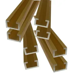 Hofmann & Pabst Profil Alu C-Profil; gold eloxiert; 11x17x4,5x2 mm (C-Profil gold eloxiert 100cm), gold eloxiert; Legierung AlMgSi0,5; 11x17x4,5x2mm 100 cm