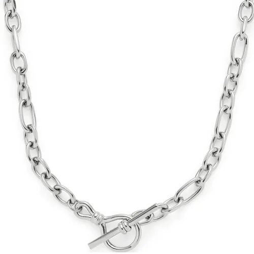 JEWELS BY LEONARDO Halskette Elisabeth - Elegante Anker-Kette aus Edelstahl - Ketten für Damen mit dekorativem Knebelverschluss und individuell anpassbarer Länge von 45-50 cm. Allergikerfreundlich und robust, ideal für jeden Anlass.