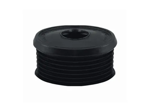 STEDO Euro WC-Spülrohrverbinder Ø 55 mm für Druckspülrohr schwarz, ohne Rosette