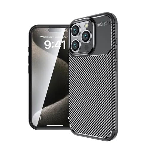 Hülle für Apple iPhone 16 Pro Max Serie Handyhülle Back Cover Silikon Case Bumper Schwarz