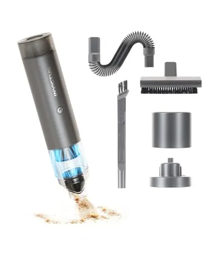 Genius Akku-Handstaubsauger INVICTUS ONE - 9tlg. beutellos, 2in1 kabelloser Staubsauger mit HEPA-Filter, ideal für Haushalt und Auto