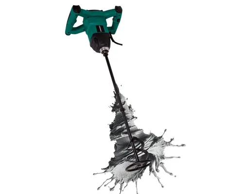 VONROC Mörtelrührer 1800W mit Sanftanlauf - Rührwerk für Beton, Zement und Farbe, sorgt dank Softstart-Technologie für sauberes Arbeiten ohne Spritzer und ermöglicht perfekte Mischungen durch stufenlose Geschwindigkeitsregelung.