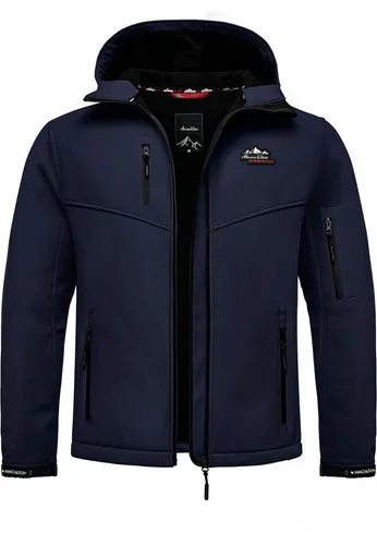 Amaci&Sons Softshelljacke Greeley Softshelljacke Herren Herbst Winter Softshell Funktions Outdoor Regenjacke