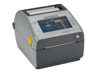 Zebra Etikettendrucker ZD621t - Thermotransferdrucker mit Spender - Desktop-Drucker mit 4,3-Zoll-LCD-Touchscreen, der Etiketten effizient ausgibt. Unterstützt verschiedene Barcodes und bietet einfache Druckeinrichtung via App.