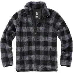 Brandit Teddyfleece Jacket schwarz/grau Gr. M
