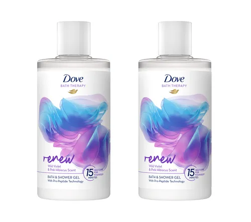 Dove Bath & Shower Gel Renew , 2x400ml EAN8720181296437