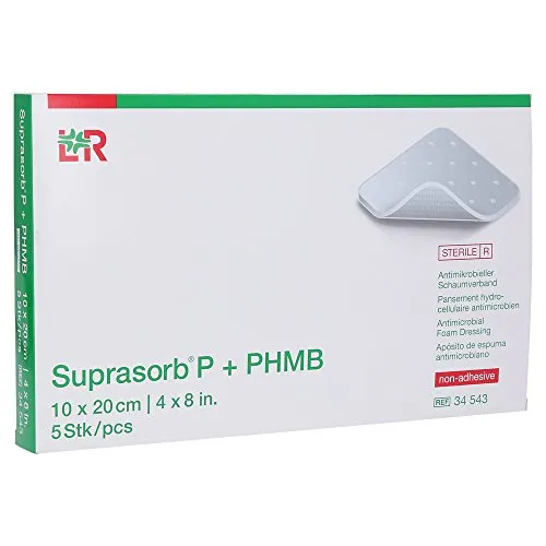SUPRASORB P+PHMB Schaumverband 10x20 cm