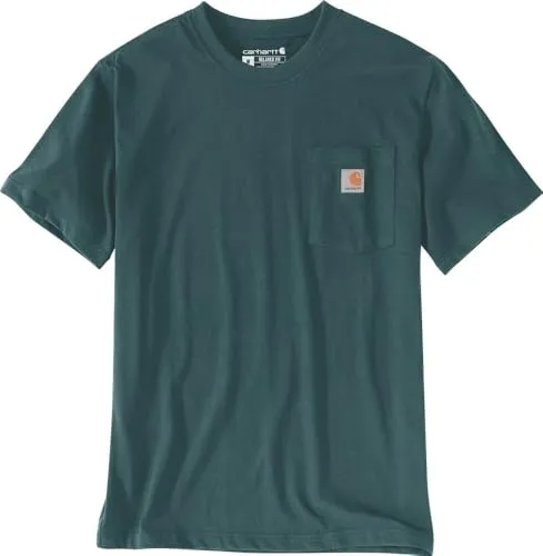 Carhartt Relaxed Fit Heavyweight K87 Pocket T-Shirt - Herren T-Shirt mit entspanntem Schnitt, robustem Baumwollmaterial und praktischer Brusttasche für zusätzlichen Komfort und Stil.