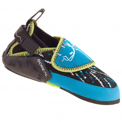 Boreal Ninja Junior Vent EU 33-34 blue/black - Wanderschuhe für Kinder, mitwachsend und ideal für den Einstieg ins Klettern. Bequemer Kletterschuh mit hochwertigem Nubuk-Spaltleder und hervorragendem Halt.