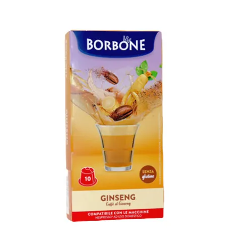 GINSENG CAFFÈ BORBONE - 10 NESPRESSO KOMPATIBLE KAPSELN 6.5g
