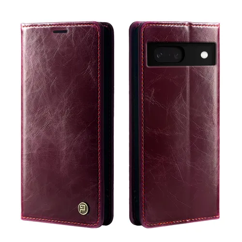 Handy Hülle für Google Pixel 8 Handyhülle Case Klapphülle RFID Weinrot