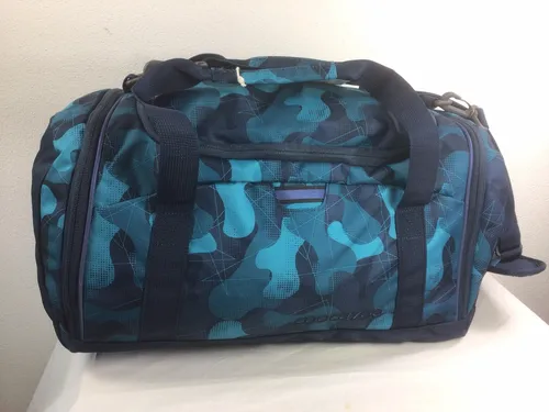 coocazoo Sporttasche Cloudy Camou - 20L, blau, mit Nasswäschefach und reflektierenden Elementen für sicheres Tragen ab der 3. Klasse