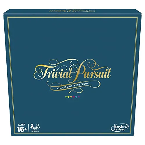 Hasbro Gaming Trivial Pursuit - Klassisches Brettspiel mit über 2.400 Fragen, ideal für Partys und Wissensliebhaber ab 16 Jahren