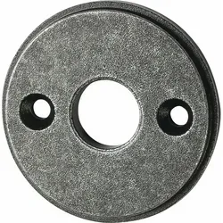 Sicherheits-drückerrosette Rund - Innen, Verzinkt Schwarz Passiviert