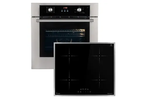 Autarkes Herdset BO8810SS & IH85900ED: 60cm Einbaubackofen und Induktionskochfeld