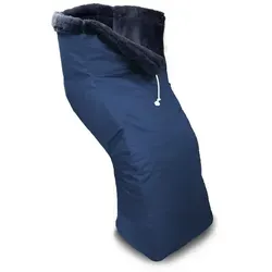 Rehaforum Webpelz Schlupfsack RMF Gr. 4 - Behinderten-Bedarf: L-Form Schlupfsack aus Webpelz, hält warm, rutschfest mit Gummischlaufen und wasserdichtem Nylon – ideal für Rollstühle!