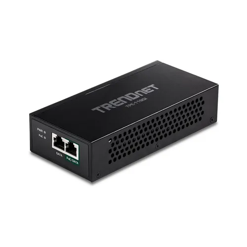 TRENDnet TPE-119GI Gigabit 4PPoE Injektor - Switch-Module mit 95W 4PPoE Leistung, ideal zur Stromversorgung von PoE-Geräten bis 100m Entfernung und zur Kostensenkung bei der Installation.