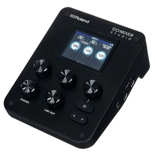 Roland GO:MIXER STUDIO - Mobiler Audio Mixer - Vielseitiger mobiler Audio Mixer und Interface für Musiker und Content Creator. Mischen und Aufnehmen mehrerer Signalquellen in einem kompakten Gerät für hochwertige Musikproduktionen und Live Sessions.