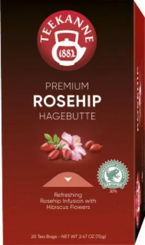 Teekanne Premium Feinste Hagebutte 20x3,5g von Teekanne