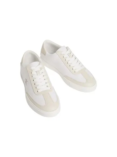 Calvin Klein LOW PRO CUPS WT CANV MG Plateausneaker Schnürschuh, Halbschuh, Freizeitsneaker mit seitlichem CK-Logo