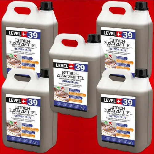 Fußbodenheizung 25 L Estrichzusatz-Plastifizierer in braun von Level+