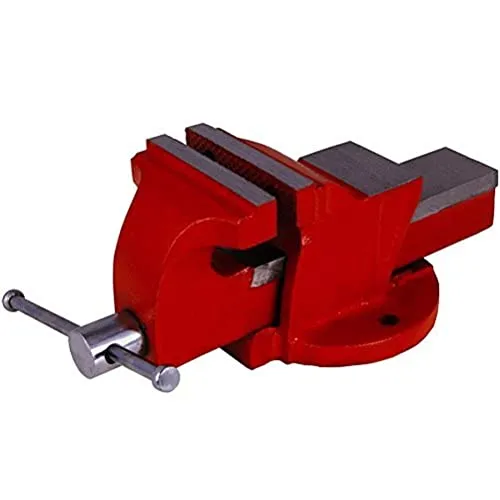 Connex Schraubstock 80 mm - Feststehend, COX870080 - Schraubstock aus Stahlguss mit gehärteten, auswechselbaren Spannbacken. Ideal für präzises Arbeiten in der Werkstatt, Backenbreite 80 mm und Spannweite 85 mm.