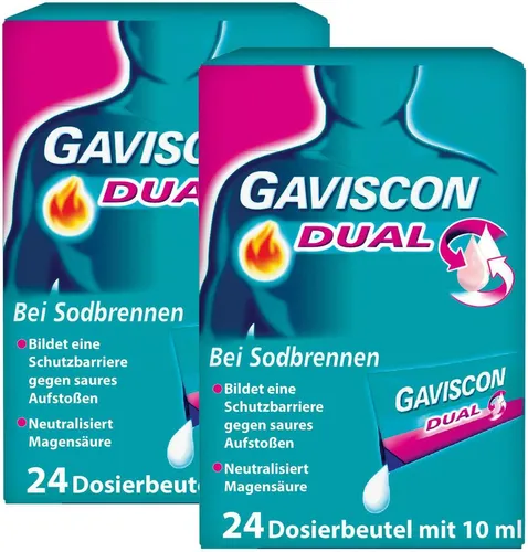 Reckitt Benckiser Deutschla Sparset Gaviscon Dual 48 x 10 ml Suspension - 48 x 10 ml Suspension