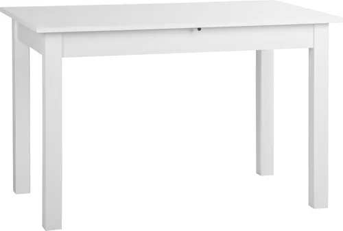 möbelando Esszimmertisch Crawley II mit Auszugfunktion - Esszimmertisch in modernem Weiß, platzsparend und ausziehbar von 120 auf 160 cm, ideal für Familienessen und gesellige Abende.