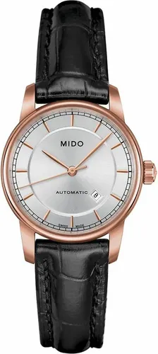 Mido M7600.3.10.4 Damen-Armbanduhr, Roségold-Gehäuse, Leder-Armband