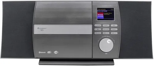 Soundmaster Radio ICD1010AN DAB+ - Digitalradio mit Bluetooth, CD-Player und USB, elegantes Vertikaldesign mit Fernbedienung und dimmbarem Display