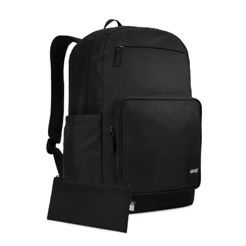 Case Logic Campus Query Rucksack, recycelt, 29 l, Schwarz - Tagesrucksäcke, umweltfreundlich aus recyceltem Material, ideal für Schule und Freizeit mit 29 l Stauraum.