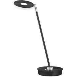 Fischer & Honsel LED Tischlampe DENT Schwarz 46cm - Klassische Tischleuchten mit CCT Farbsteuerung: Passen Sie die Lichttemperatur von 2700K bis 4000K an, um stimmungsvolles Licht in jeden Raum zu bringen. Ideal für Büro, Wohnzimmer oder Schlafzimmer.