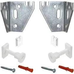 Jabema 2x Wandkonsolen für Haltelaschen, Heizkörper Befestigung Halterung