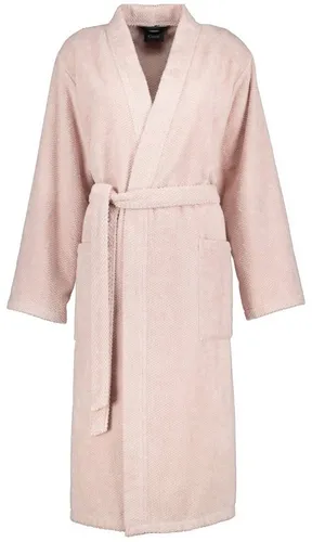 Cawö Bademäntel Damen Kimono Pure 5222 Puder - 383 - Bademantel für Damen aus 100% hochwertiger Baumwolle, pflegeleicht und trocknergeeignet, bietet angenehmen Tragekomfort in zeitloser Optik.