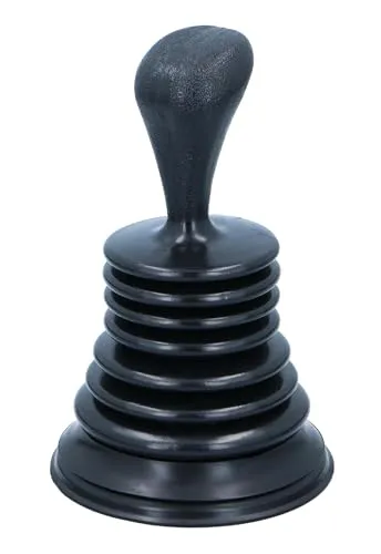 MINI-SAUGGLOCKE für Spülbecken Abflussreiniger Abfluss Pömpel Abflusspumpe Pümpel 2-Farben 19 (Schwarz)