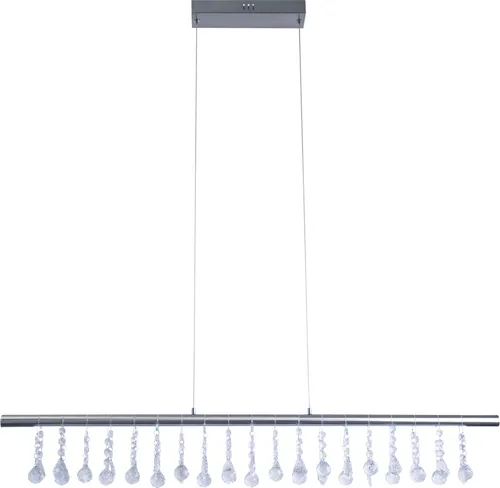 Näve Leuchten LED Pendelleuchte NOBILIS - dimmbar und stilvoll - Lampen: Elegante 100 cm lange Pendelleuchte aus Metall und Kunststoff, dimmbar für individuelles Lichtambiente, ideal für Esszimmer und Arbeitsbereiche.