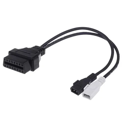 Comforty OBD2 zu 2x2 Pin Adapterkabel – Kompatibel mit Audi, Seat, Skoda, VW – Diagnoseverlängerungskabel