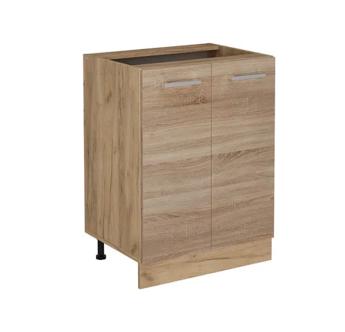 Vicco Unterschrank R-Line, Sonoma/Goldkraft Eiche, 60 cm in braun von Vicco