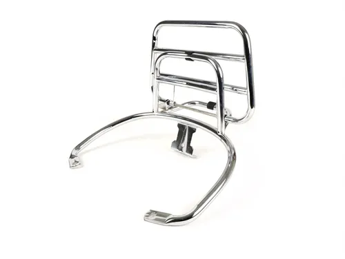 Gepäckträger klappbar Moto Nostra hinten chrom für Vespa GT / GTL / GTV / GTS - Rahmen & Teile, klappbarer Gepäckträger aus Chrom für stilvolle Vespa-Modelle – perfekt für zusätzlichen Stauraum.