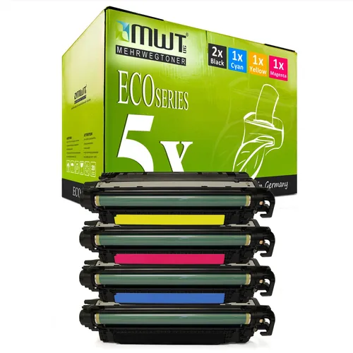 5x Toner f�r HP LaserJet Enterprise 500 color M 551 575 xh c f dn n, CMYK