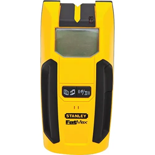 Stanley FatMax Materialdetektor S300 Ortungsgerät/Leitungssucher/Multifinder/Holzortung beleuchteter Bildschirm, LCD-Display, FMHT0-77407