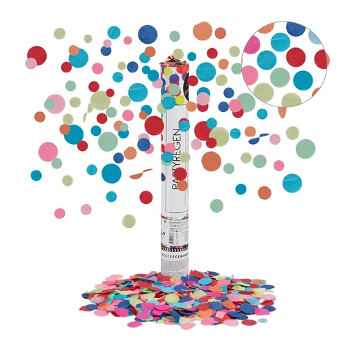 Party popper Konfettikanone Konfetti-Bombe 180 g 40 cm Party-Knaller 6-8 m