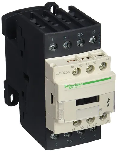 Schneider Electric LC1D258P7 Leistungsschütz 1St. - TeSys D Schütz für nicht-induktive Lasten bis 40 A, hohe Zuverlässigkeit mit 3600 Zyklen/Stunde, ideal für anspruchsvolle Elektroinstallationen.