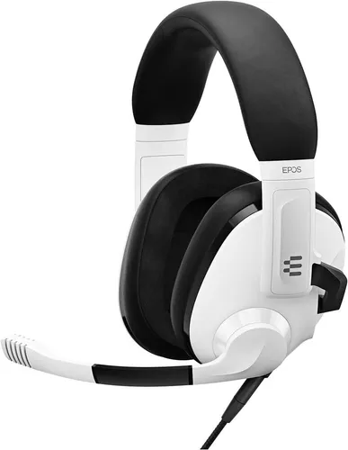 H3 Weiß Closed Back Gaming Headset - Gaming-Headset mit geschlossenem Design für optimale Geräuschunterdrückung und Studio-Qualität Mikrofon. Ideal für PC Gaming mit intuitiver Lautstärkeregelung und individuellem Tragekomfort.