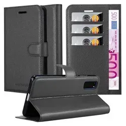 Cadorabo Hülle für Samsung Galaxy S20 Schutz Hülle in Schwarz Handyhülle Etui Case Cover Magnetverschluss