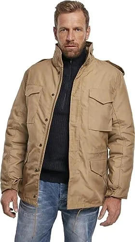 Brandit M-65 Classic Textiljacke - Beige - S - Funktionsjacken mit austrennbarem Innenfutter und verstellbarer Taille für optimalen Tragekomfort, ideal für Outdoor-Aktivitäten.
