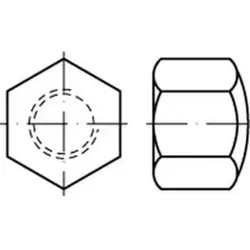 Hutmutter DIN 917 M 8 x 1,25 Messing blank - 500 Stück - Sechskantmuttern, ideal für präzise Anwendungen, langlebig und korrosionsbeständig durch hochwertige Messingqualität.