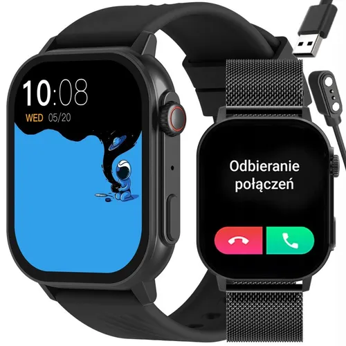 Gravity GT15-1 Smartwatch 2,04 Zoll Schwarz